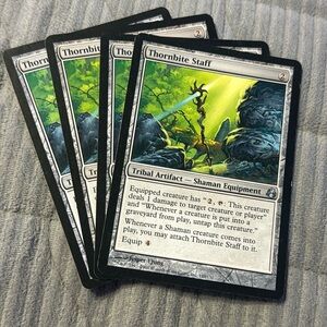 MTG Thornbite Staff x4